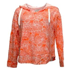 UGG Koolaburra Women's Hooded Sweatshirt – Floral Coral- Size Medium 🌺